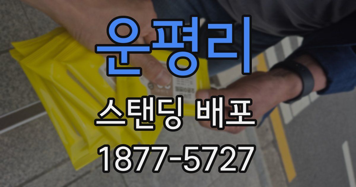 운평리 스탠딩 배포