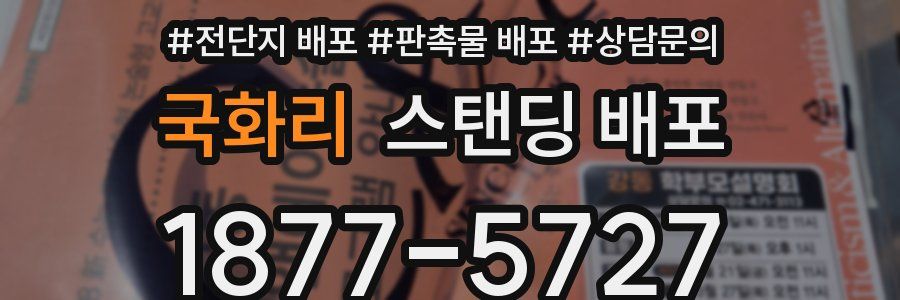 국화리 스탠딩 배포