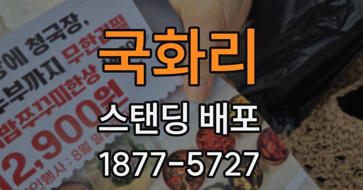 국화리 스탠딩 배포
