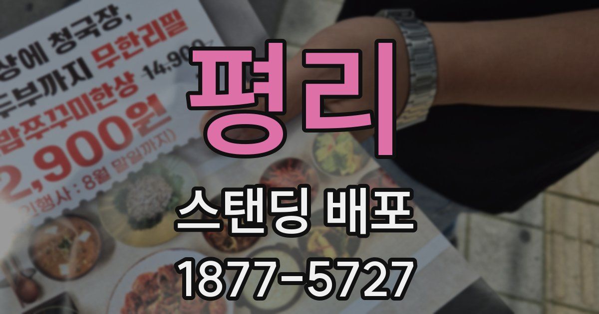 평리 스탠딩 배포