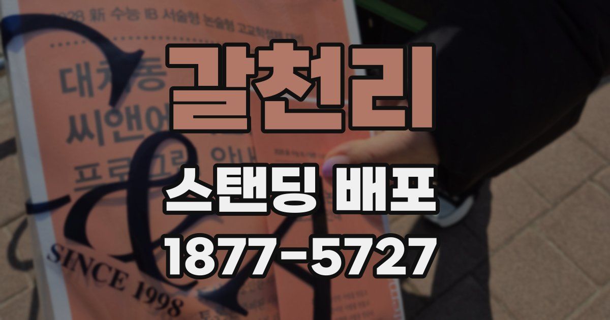 갈천리 스탠딩 배포
