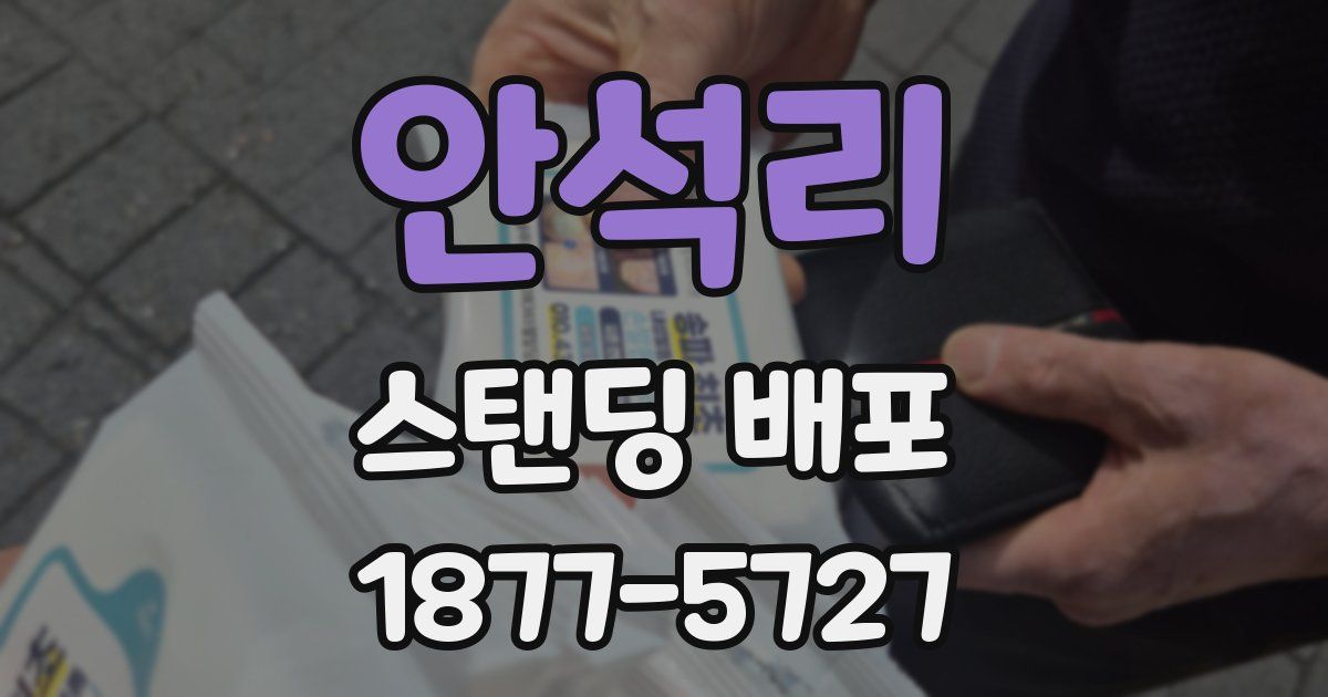 안석리 스탠딩 배포