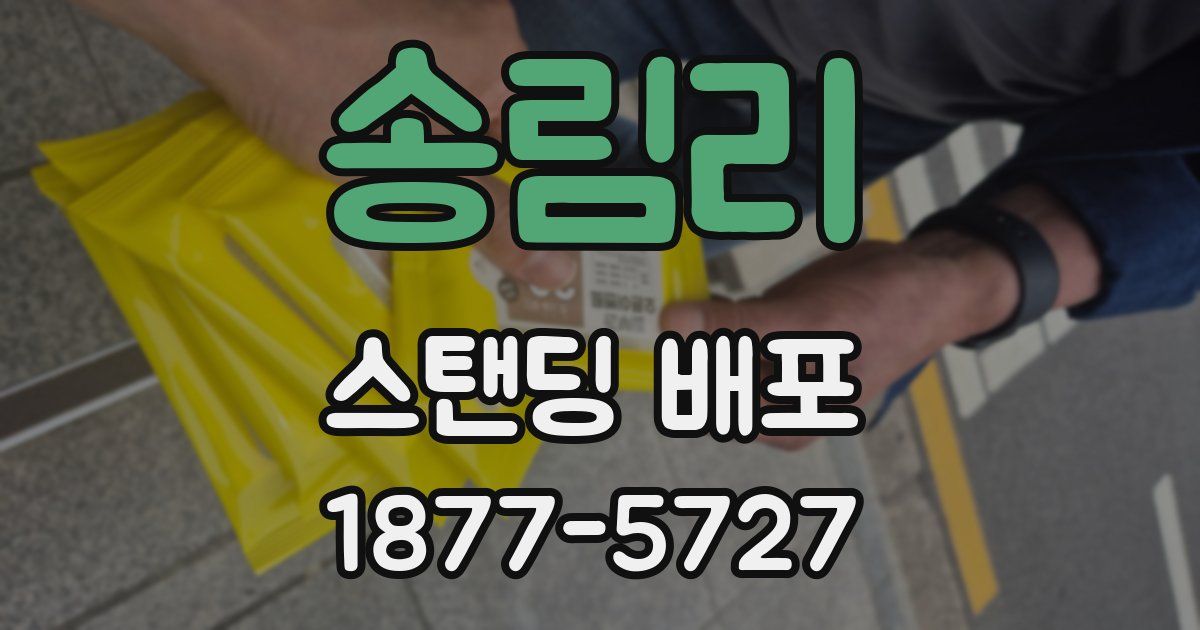 송림리 스탠딩 배포