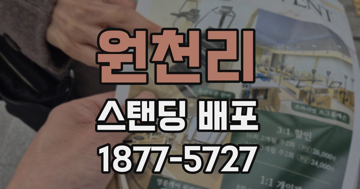 원천리 스탠딩 배포