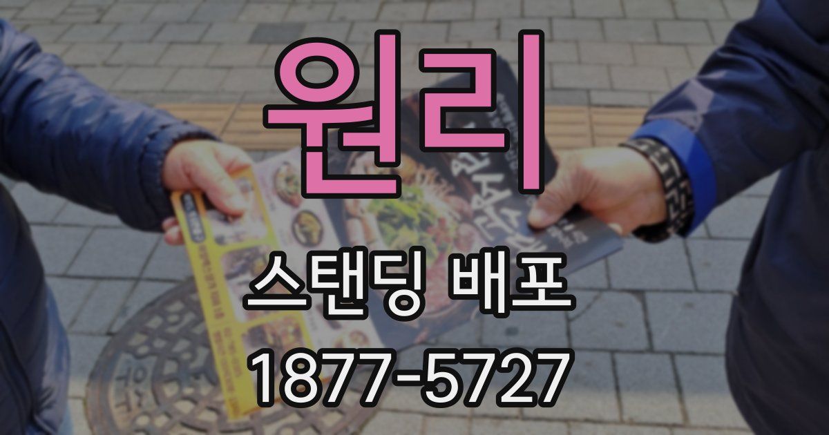 원리 스탠딩 배포