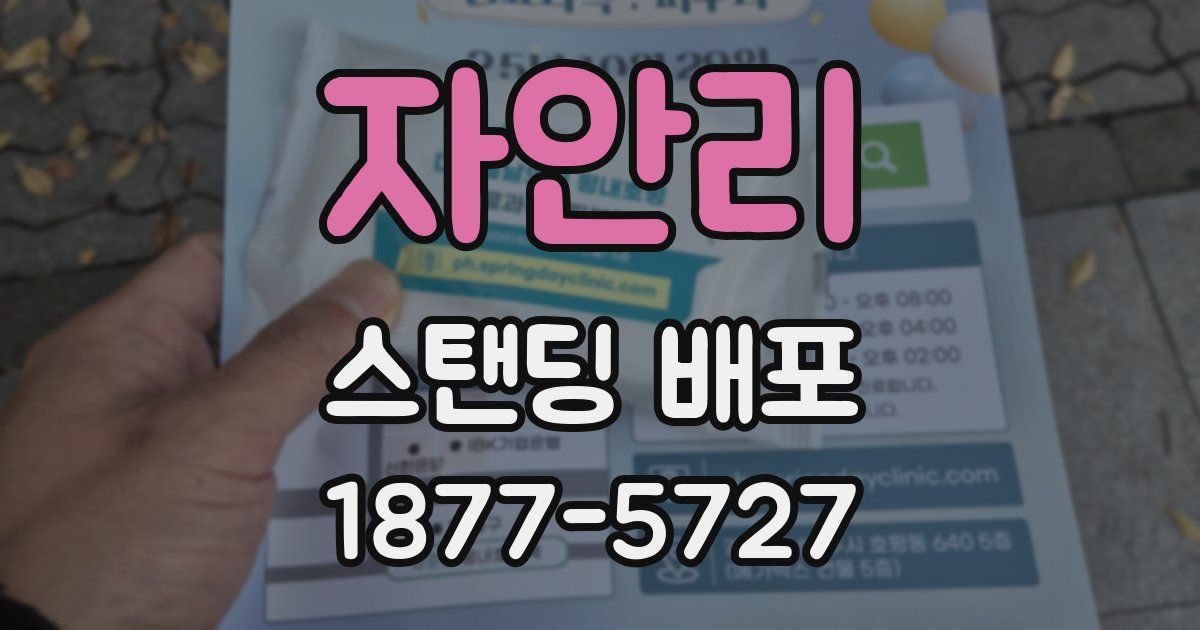 자안리 스탠딩 배포