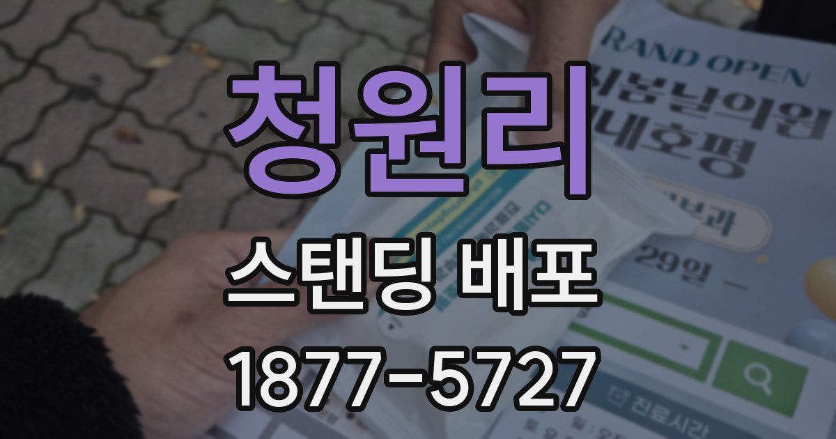 청원리 스탠딩 배포