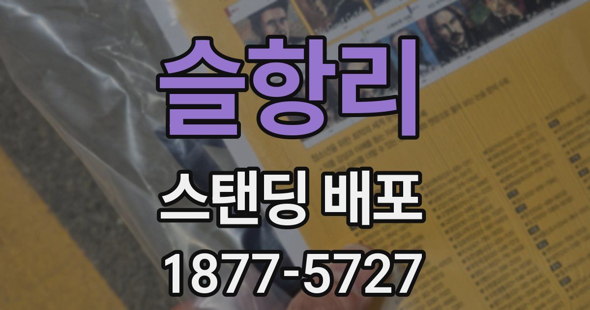 슬항리 스탠딩 배포
