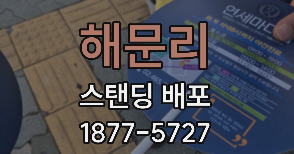 해문리 스탠딩 배포