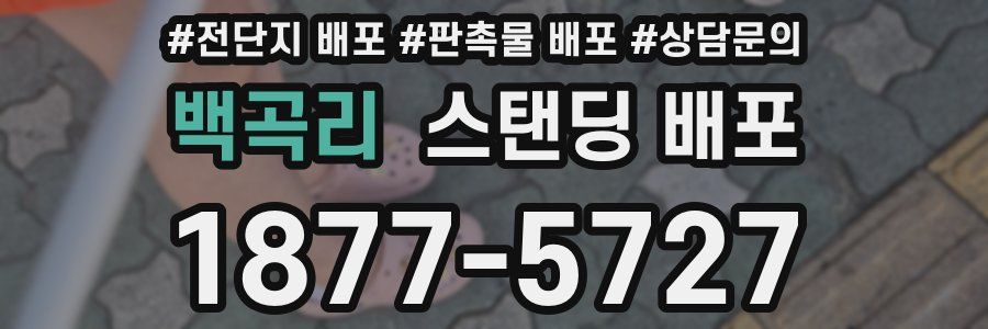 백곡리 스탠딩 배포