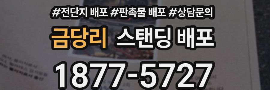 금당리 스탠딩 배포