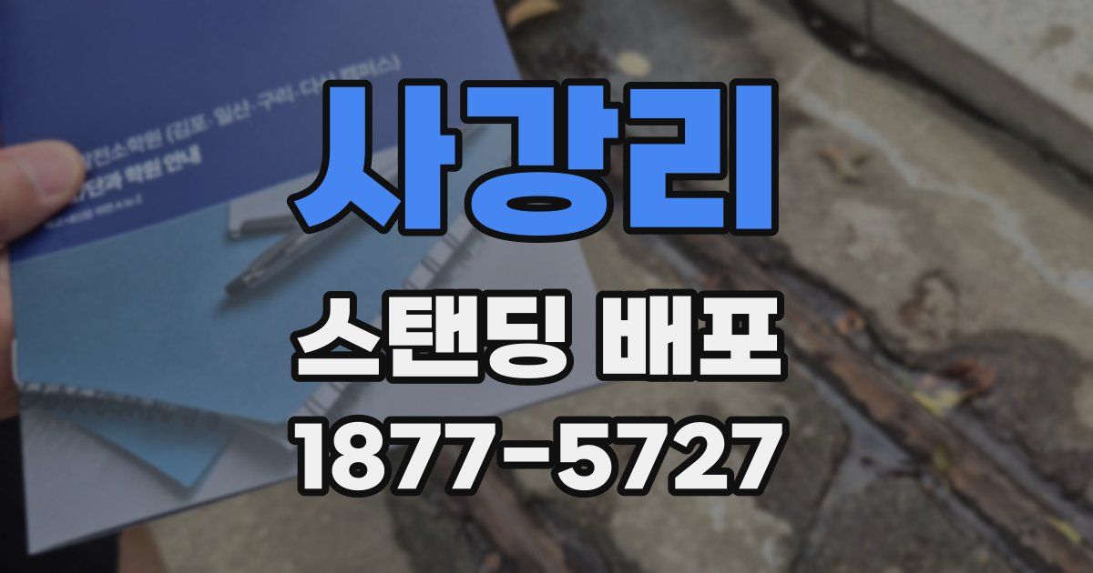사강리 스탠딩 배포