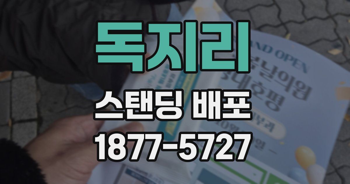 독지리 스탠딩 배포