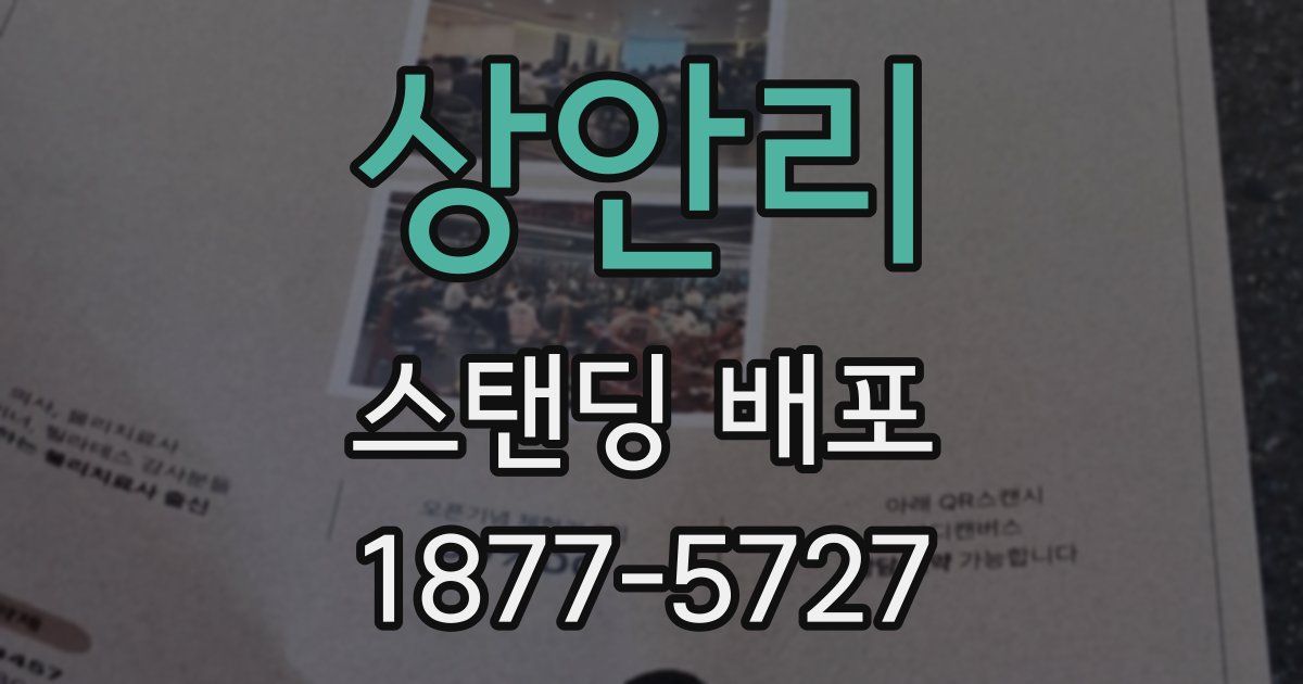 상안리 스탠딩 배포