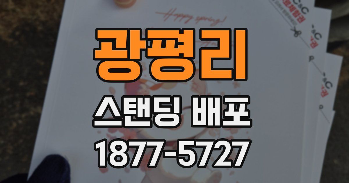 광평리 스탠딩 배포