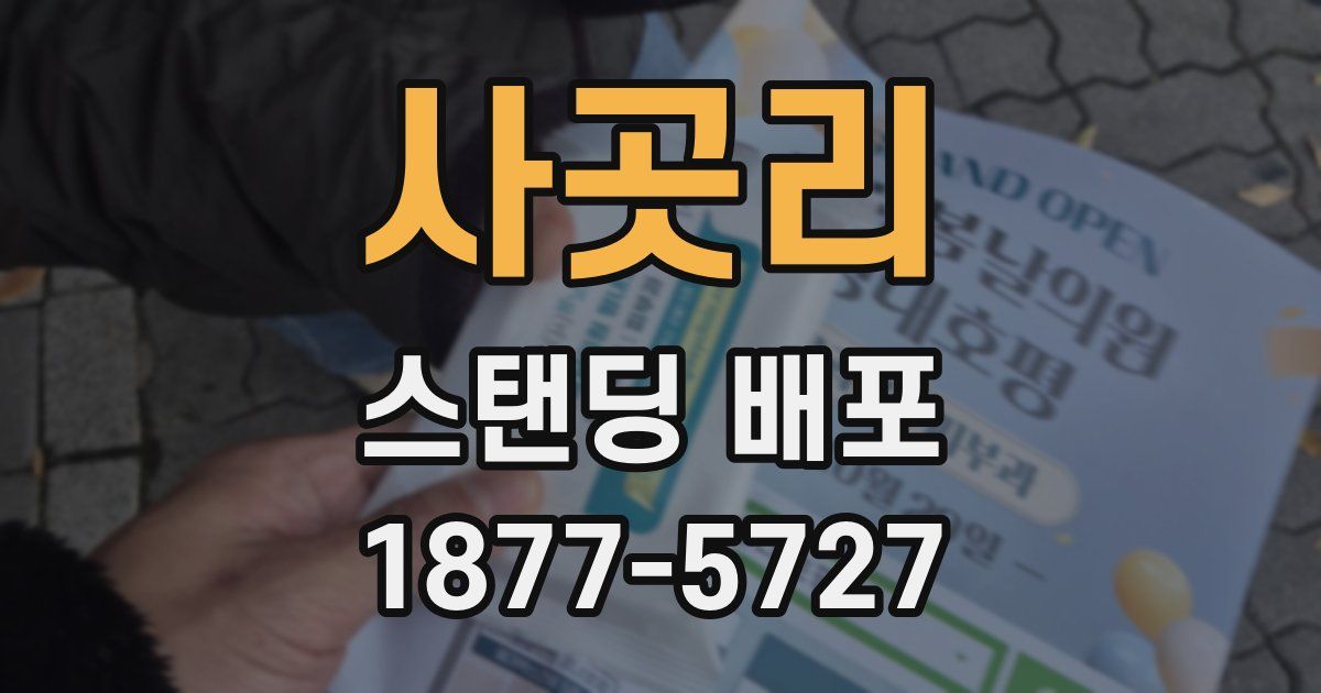 사곳리 스탠딩 배포