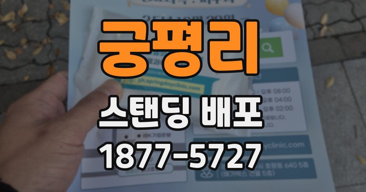 궁평리 스탠딩 배포