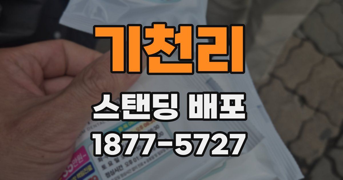 기천리 스탠딩 배포