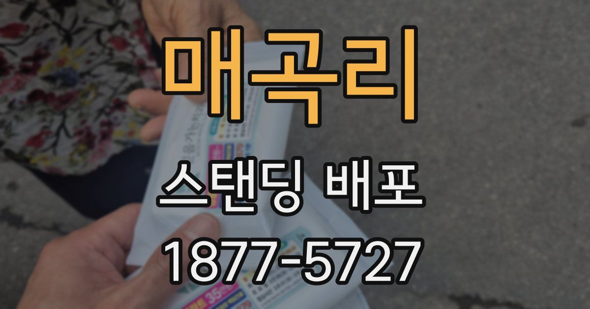 매곡리 스탠딩 배포