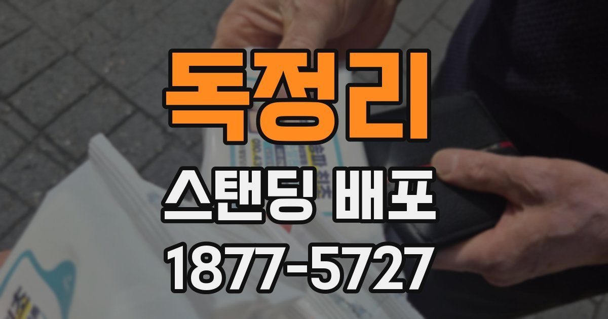 독정리 스탠딩 배포