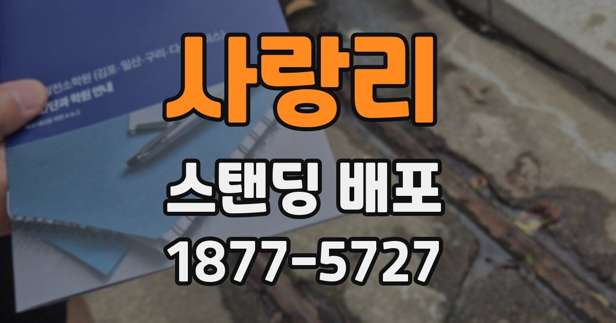 사랑리 스탠딩 배포