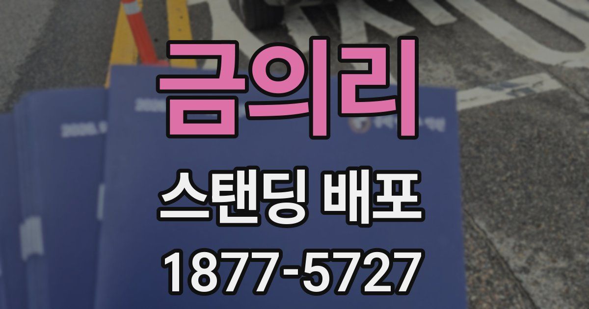 금의리 스탠딩 배포