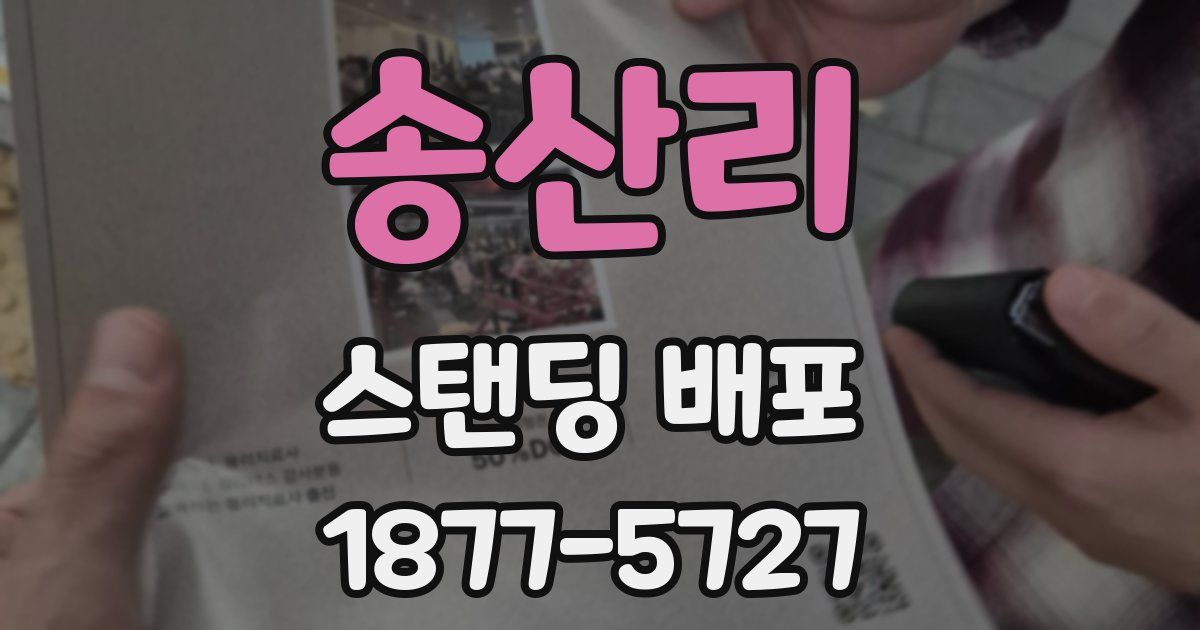 송산리 스탠딩 배포
