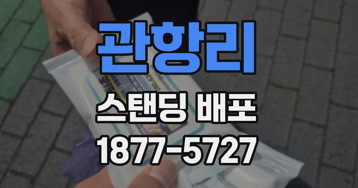 관항리 스탠딩 배포