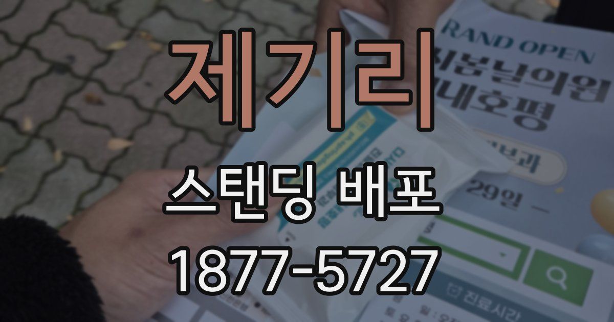 제기리 스탠딩 배포