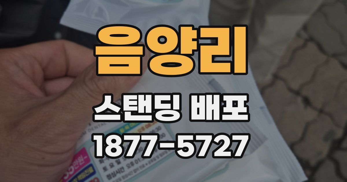 음양리 스탠딩 배포