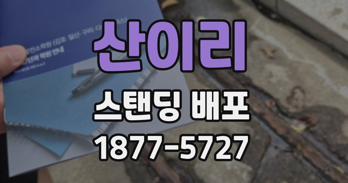 산이리 스탠딩 배포