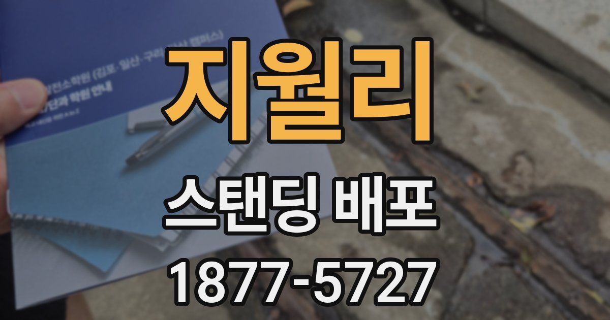 지월리 스탠딩 배포