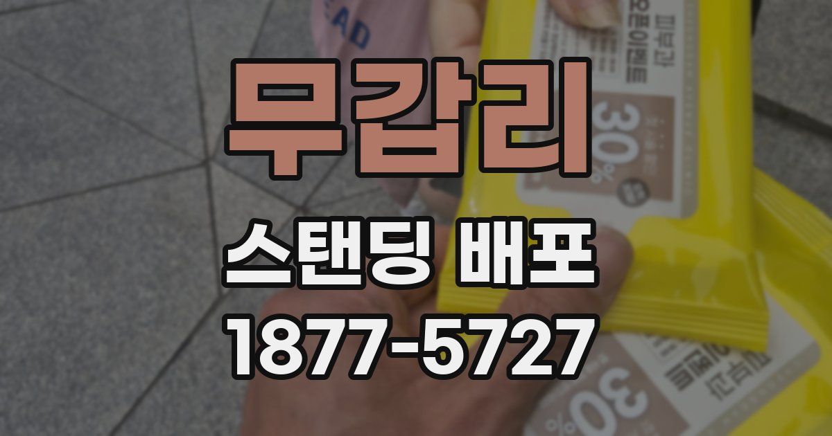 무갑리 스탠딩 배포