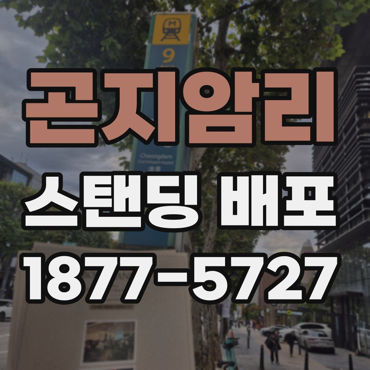 곤지암리 스탠딩 배포