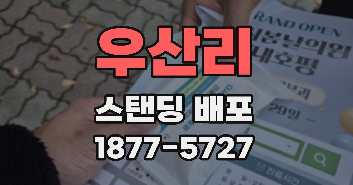 우산리 스탠딩 배포