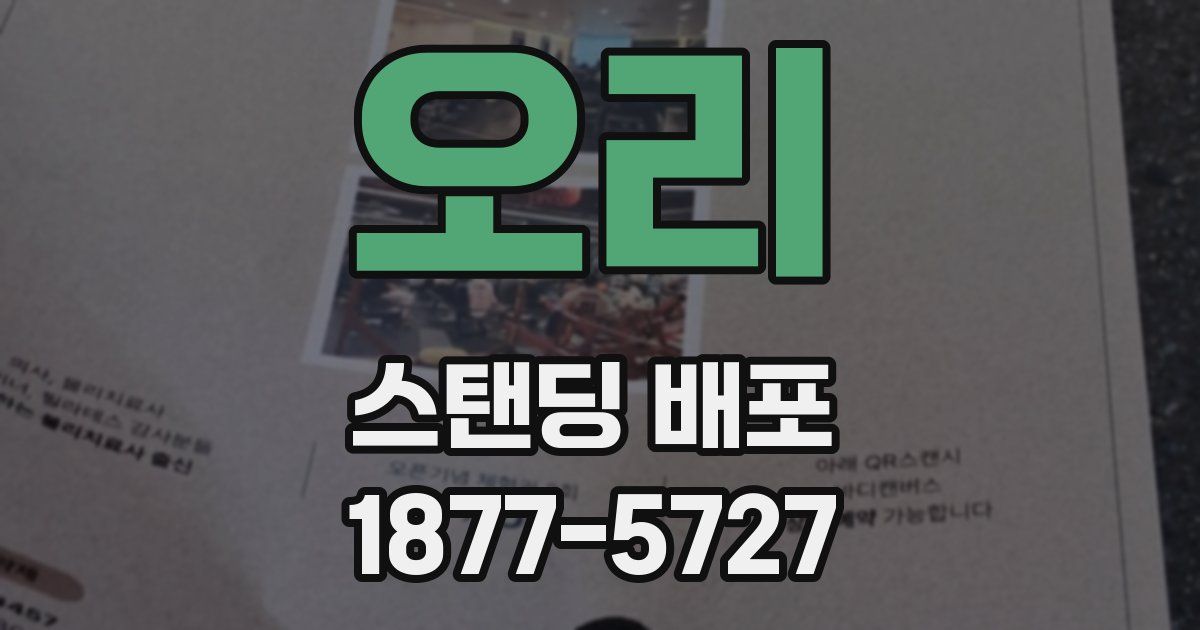 오리 스탠딩 배포