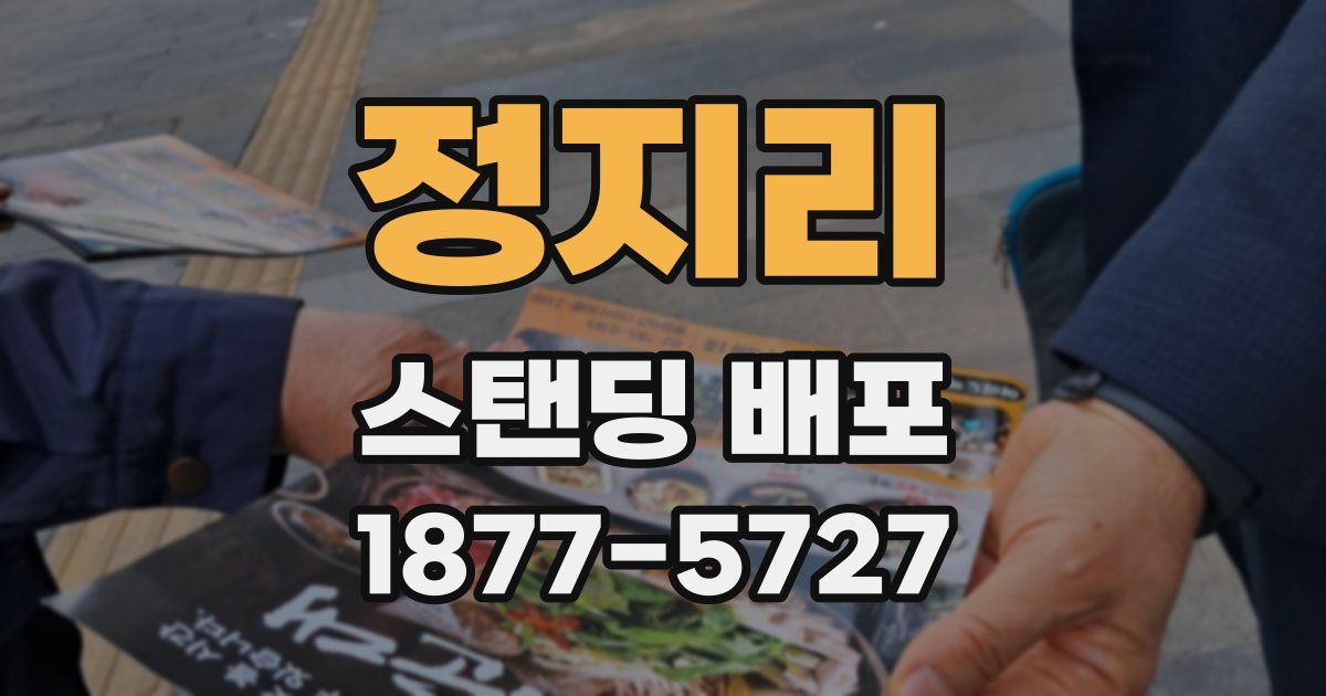 정지리 스탠딩 배포