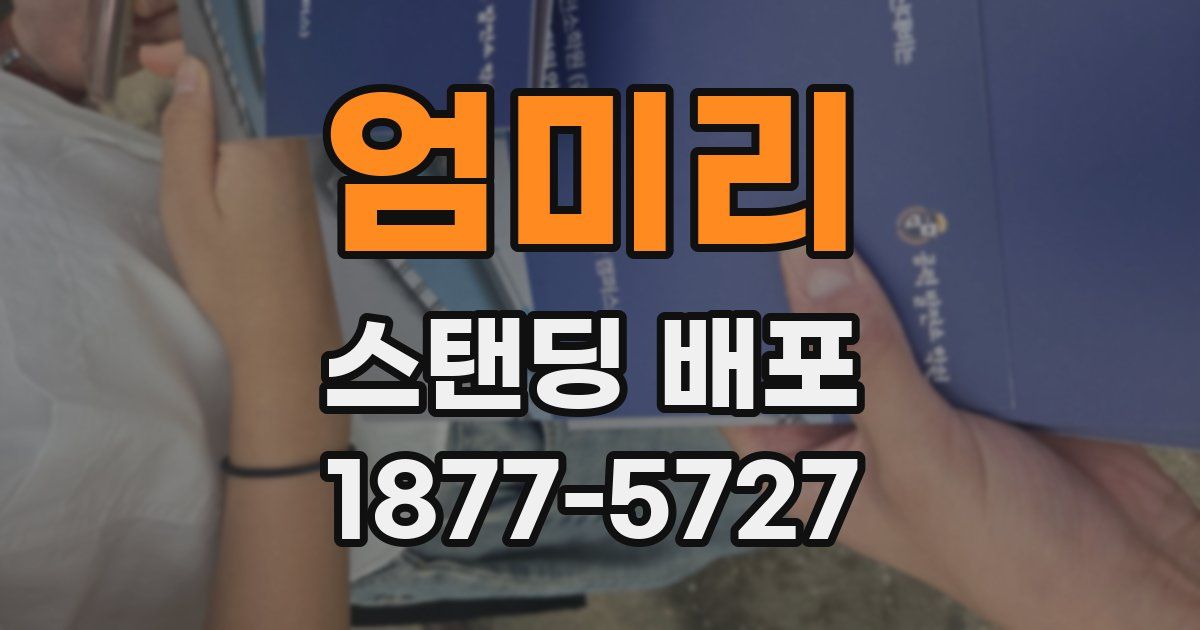 엄미리 스탠딩 배포