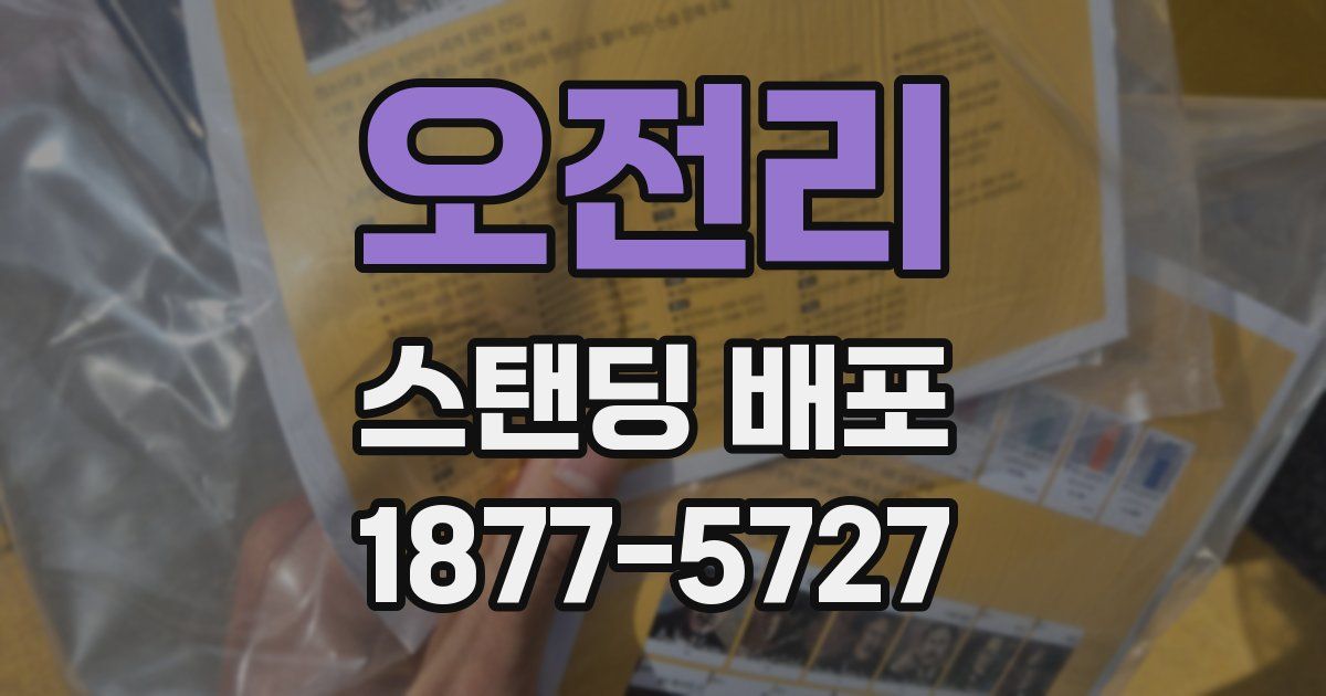 오전리 스탠딩 배포