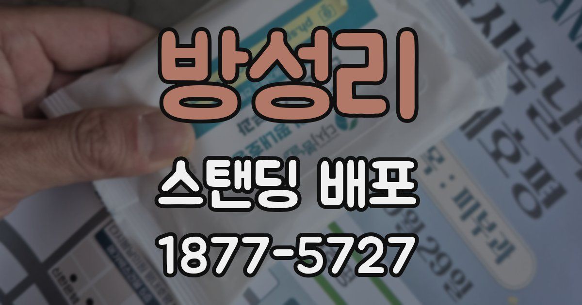 방성리 스탠딩 배포
