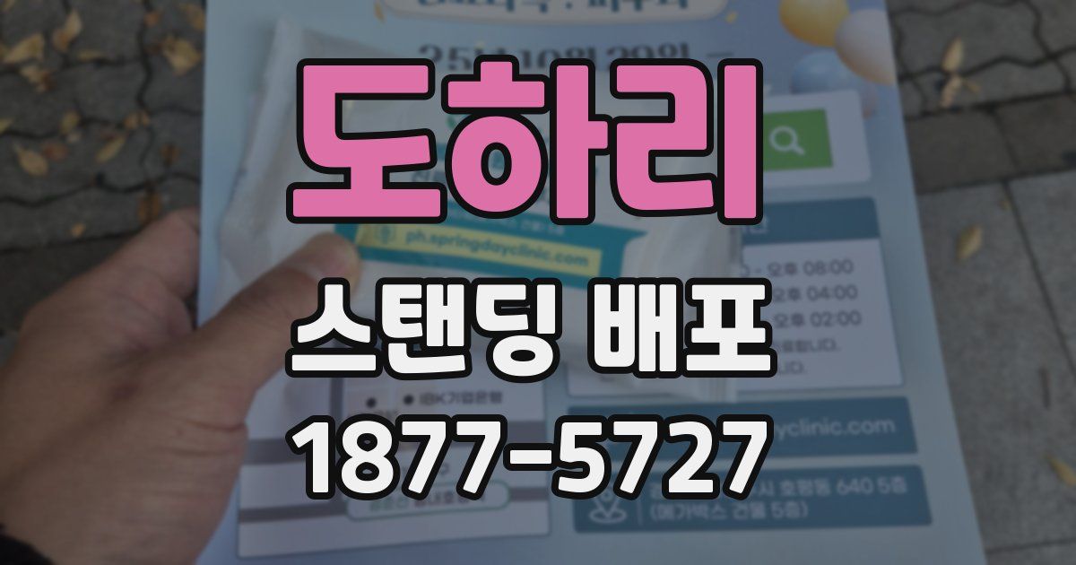 도하리 스탠딩 배포