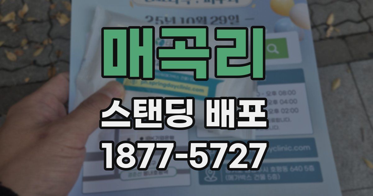 매곡리 스탠딩 배포