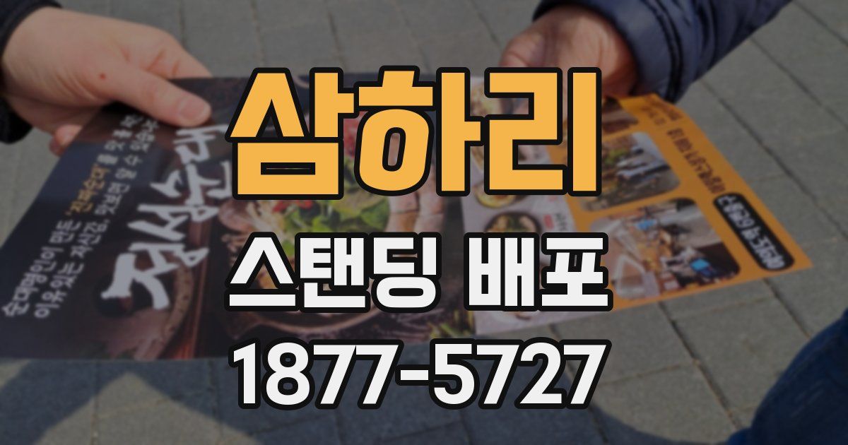 삼하리 스탠딩 배포