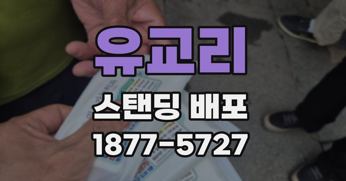 유교리 스탠딩 배포