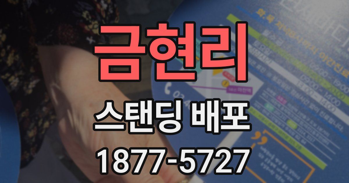 금현리 스탠딩 배포