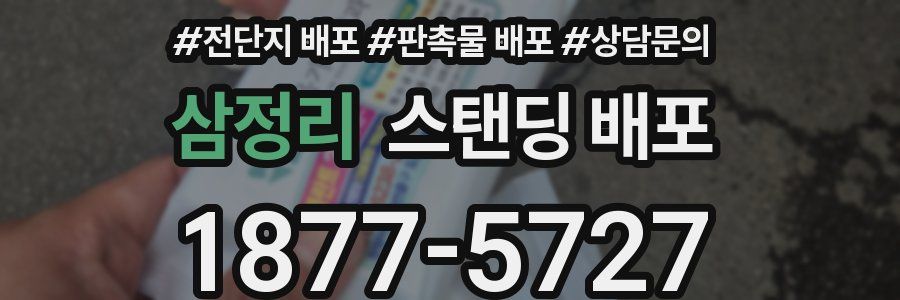 삼정리 스탠딩 배포