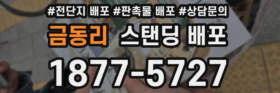금동리 스탠딩 배포