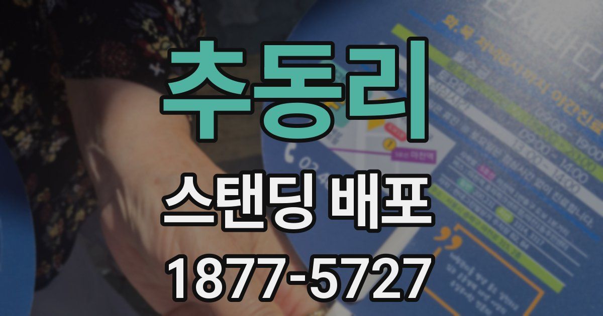 추동리 스탠딩 배포