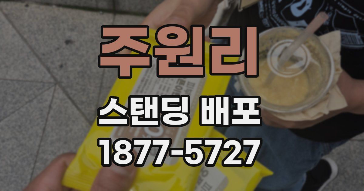 주원리 스탠딩 배포
