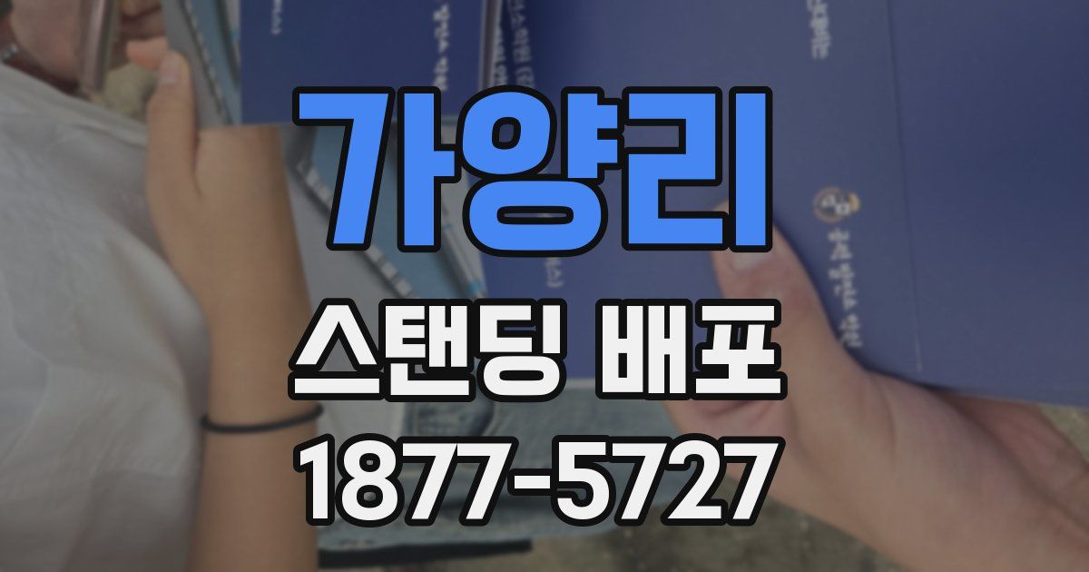 가양리 스탠딩 배포